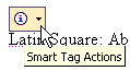 The 'smart tag' for Latin Square.